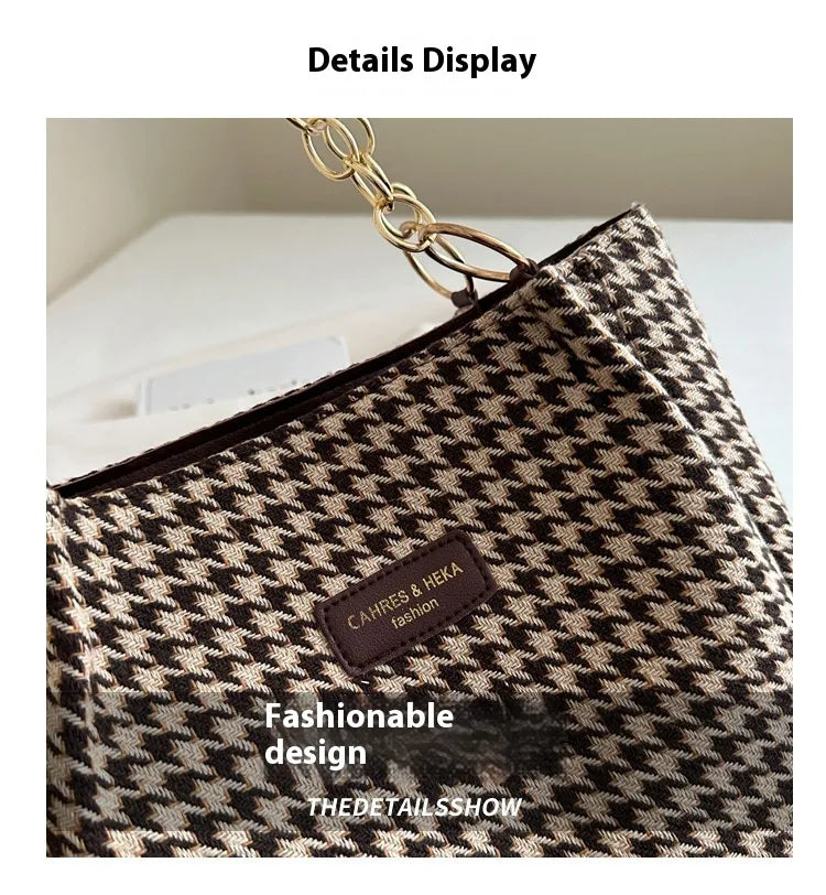 Fall Idle Style Chain Tote Shoulder Large Capacity