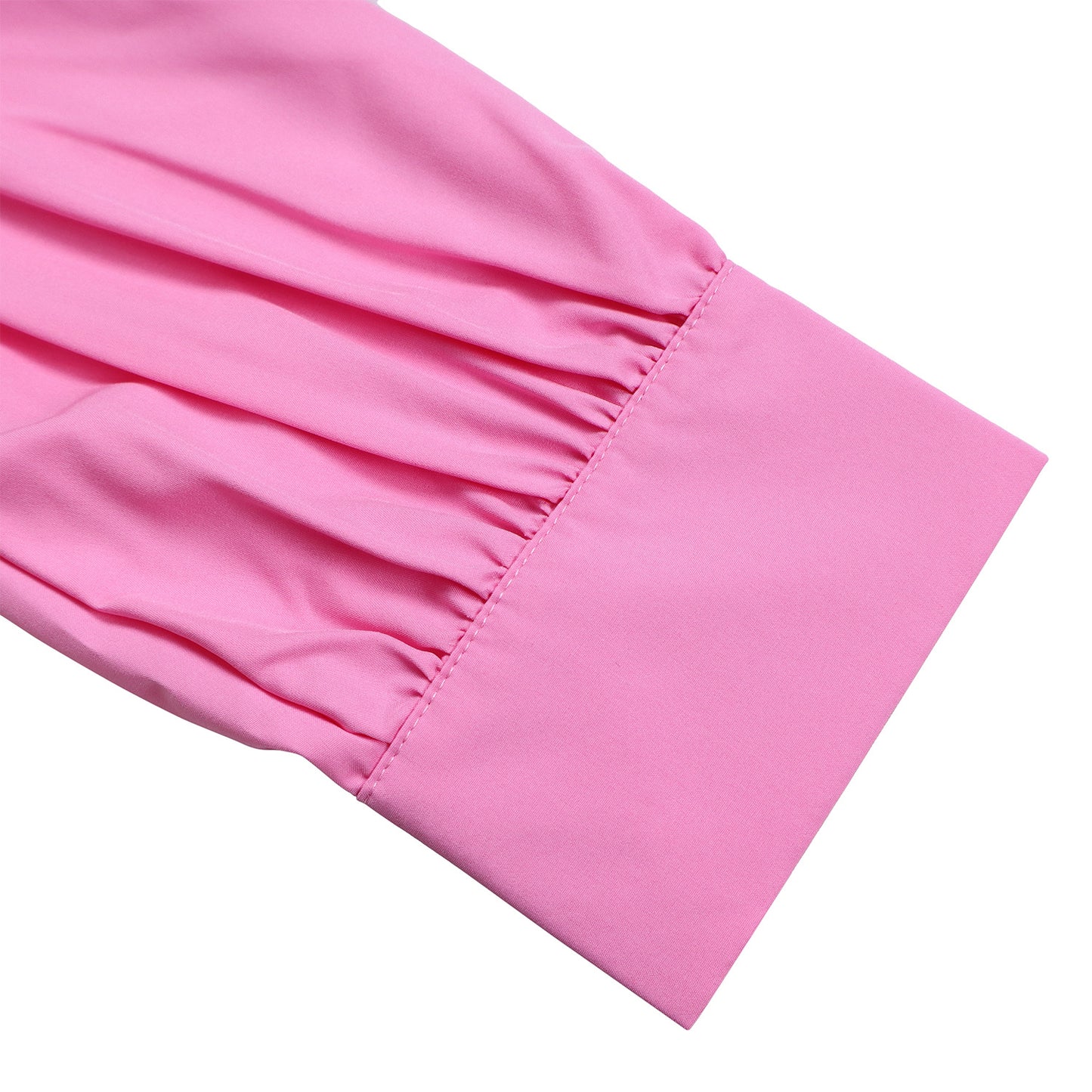 Autumn And Winter New Elegant Polo Collar Solid Color Large Swing Pleated Dress