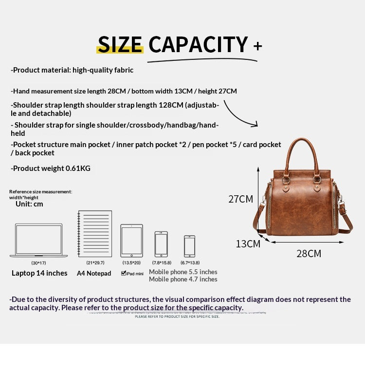 Tote Bag With A Multi-functional, Detachable Shoulder Strap For Handheld Use