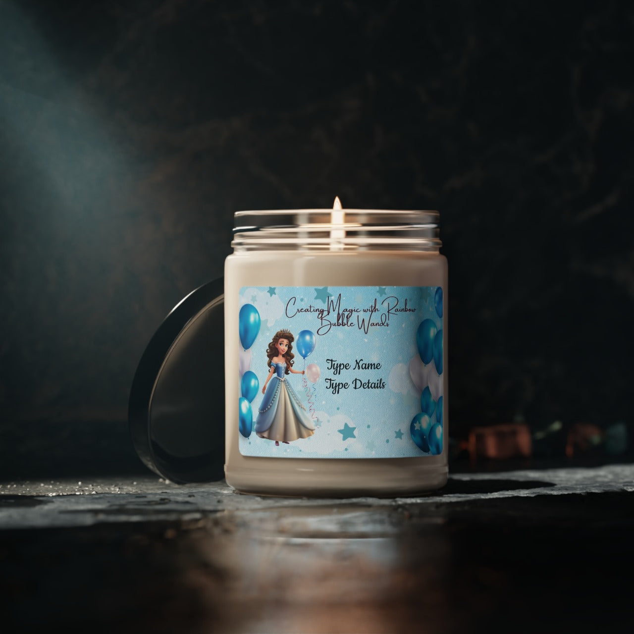 Scented Soy Candle, 9oz - Personalized Princess Thank you Gifts For Birthdays