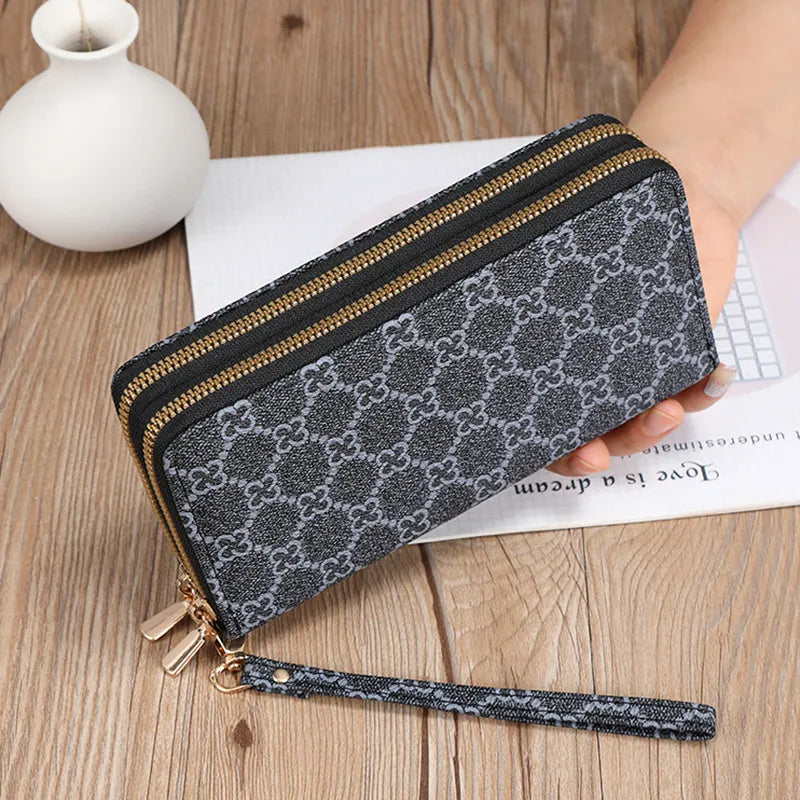Long Wallet Clutch Mobile Phone Bag Coin Purse Zipper Bag Wallet