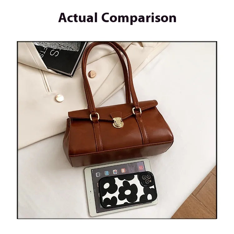 Retro High-grade Underarm Document Tote Bag Women