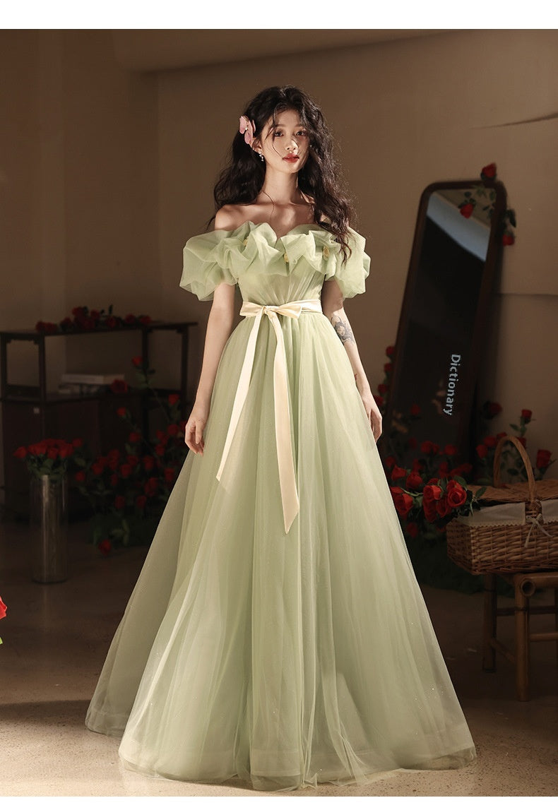 Off-shoulder Evening High-end Affordable Luxury Niche Dress
