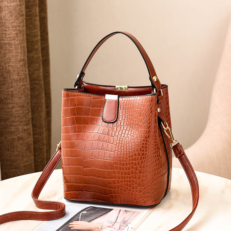 Women's Korean Fashion Casual Bucket Bag