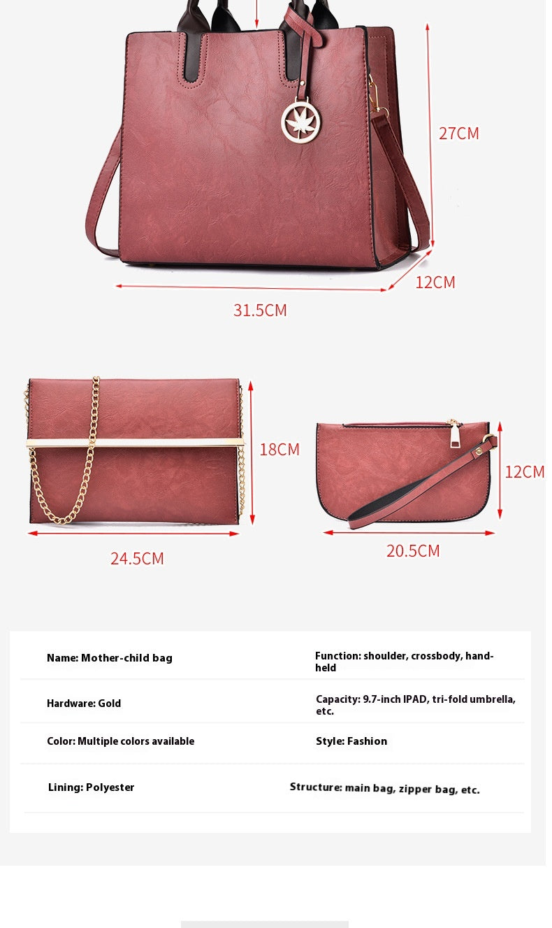 Women's Large Capacity Three-piece Messenger Bag