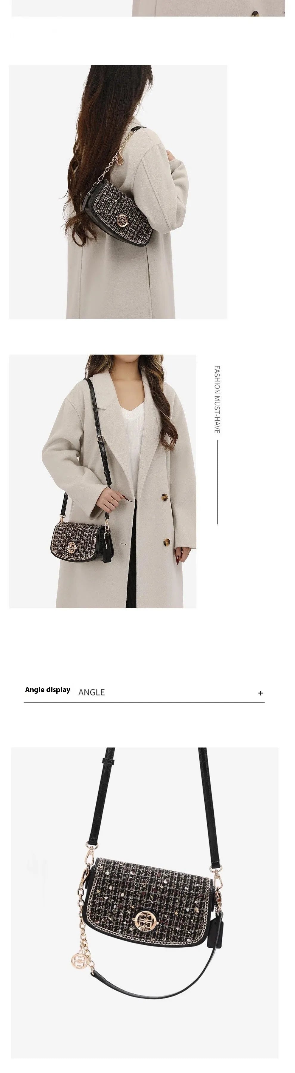 Commuter Crossbody Underarm Chain Shoulder Bag