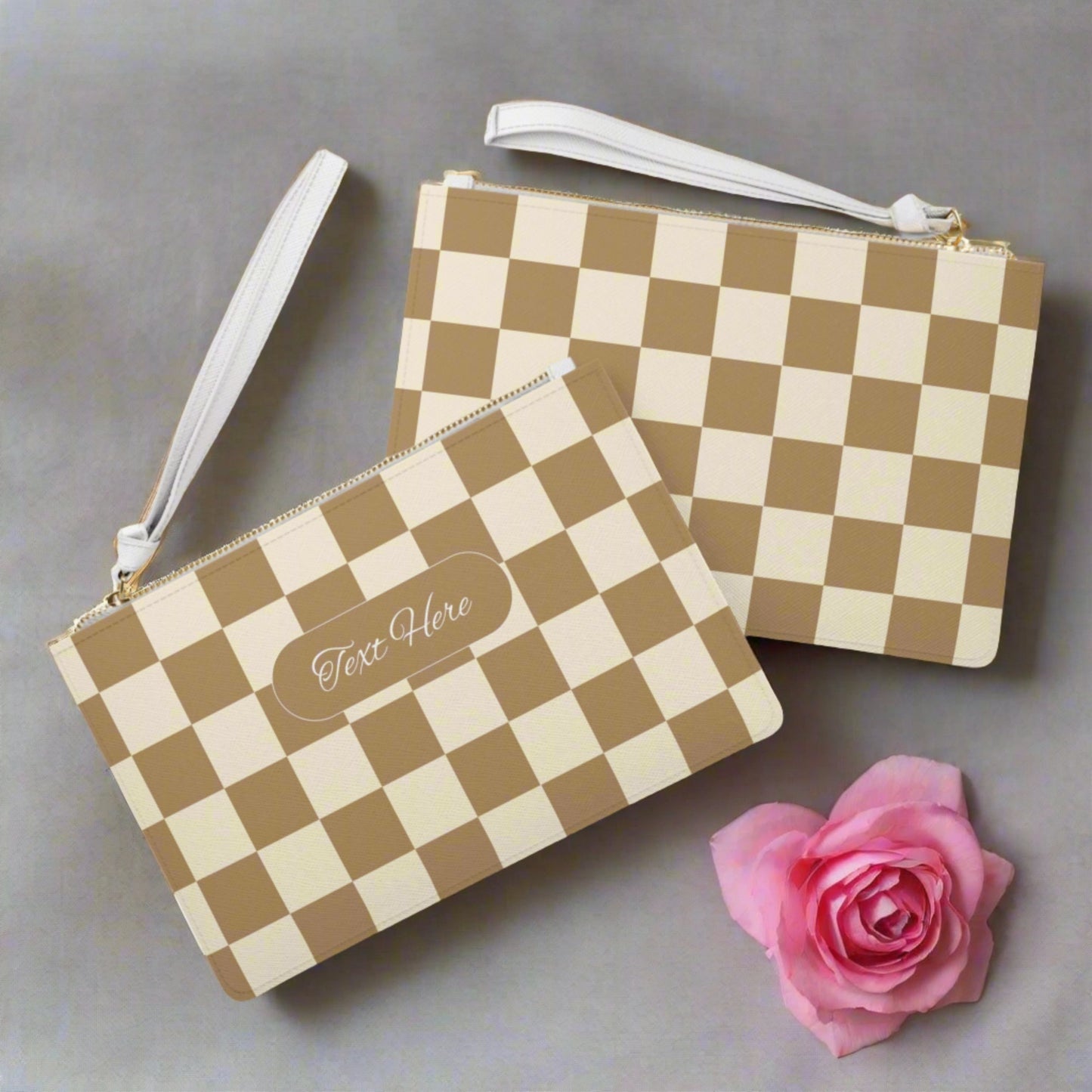 Clutch Bag - Personalize With Checkered Designs