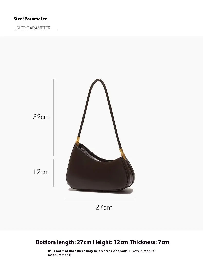 High-end Retro Commuter Underarm Bag Women's Niche High-grade Handbag