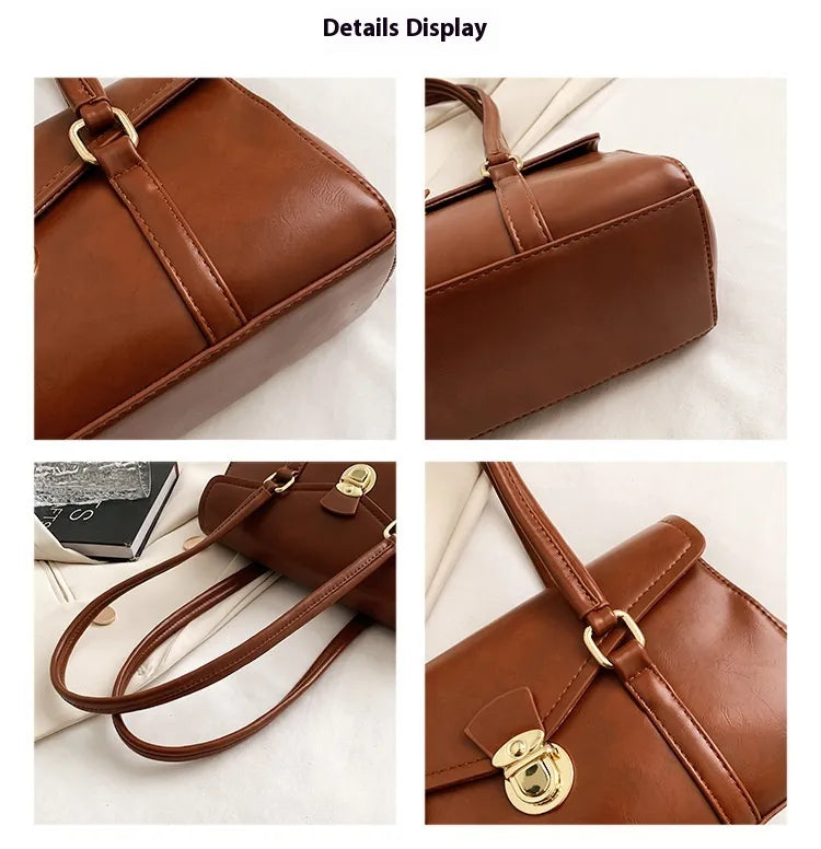 Retro High-grade Underarm Document Tote Bag Women
