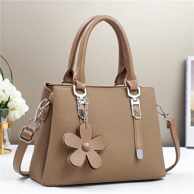 Western Style Large Capacity Exquisite Accessories Shoulder Messenger Bag
