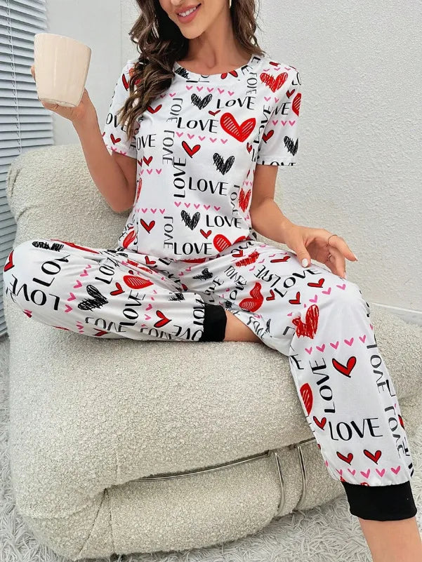 Women's Ladies' Homewear Printed Pajamas