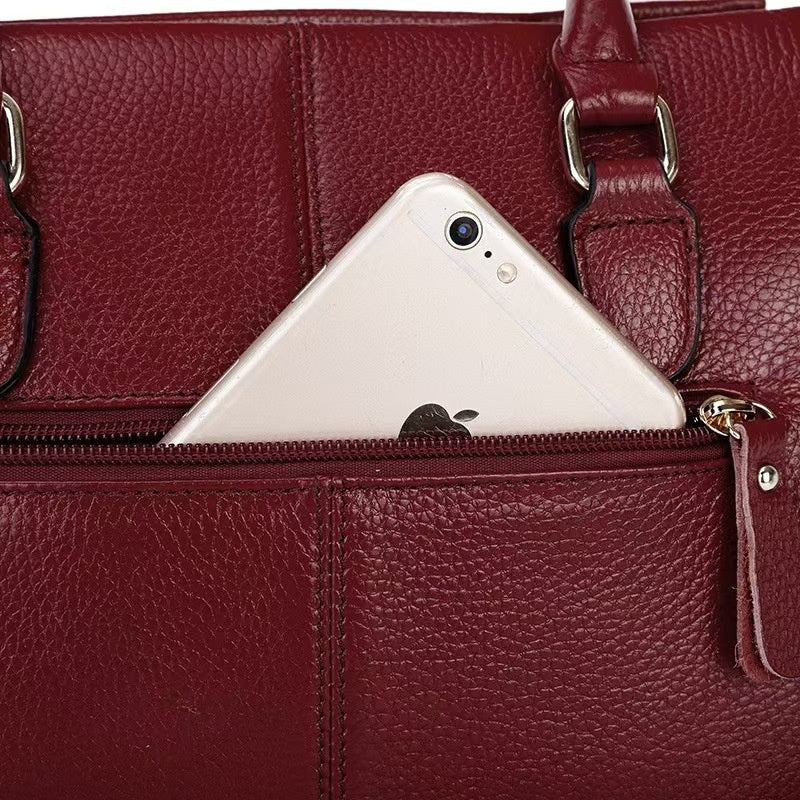 One-shoulder Crossbody Women's Leather Handbag