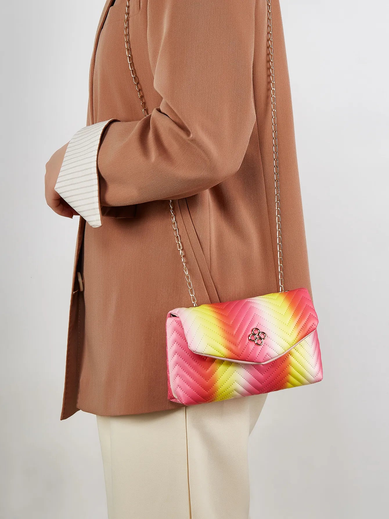 New Contrast Color Polyester Suitable For Portable Travel Lipstick Cosmetics Women's Bag