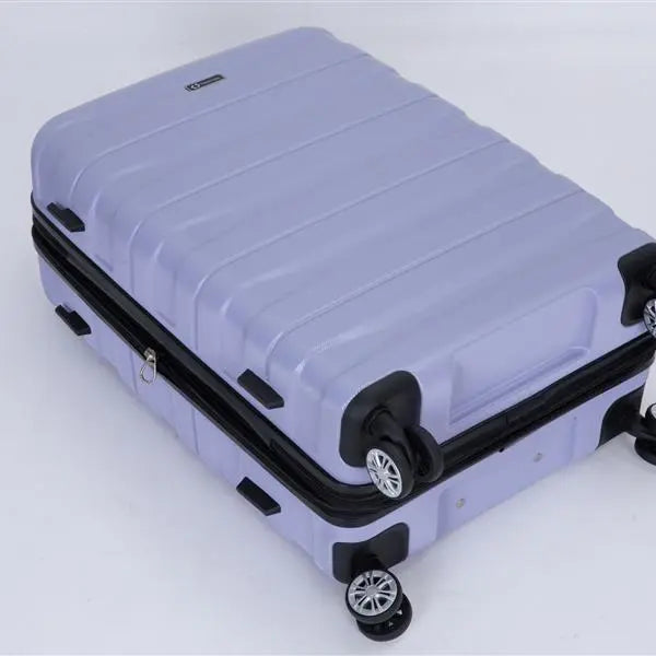 3 Piece Suitcase Set PC Lightweight And Durable Expandable Carrying Case With Two Hooks, Double Swivel Wheels, TSA Lock, 21-25-29 Light Purple- FREE USA SHIPPING