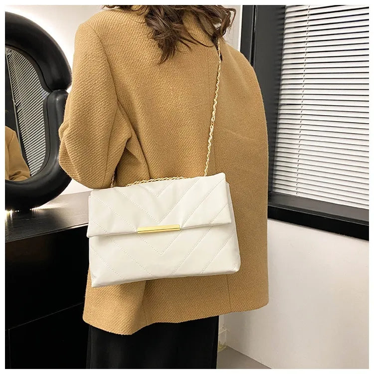 Simple Portable Casual Fashion Crossbody Diamond Embroidery Thread Chain Bag