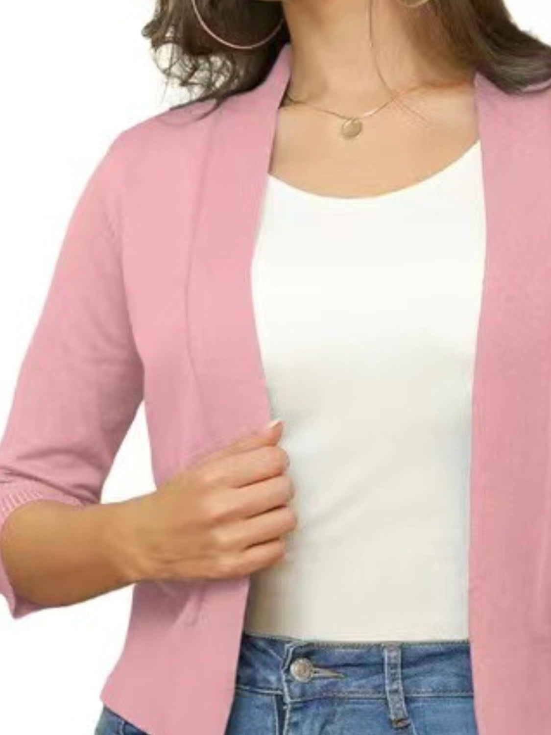 Open Front Knit Sweater