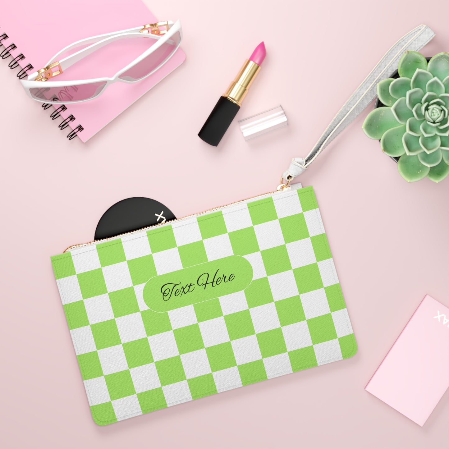 Clutch Bag - Personalize With Checkered Designs