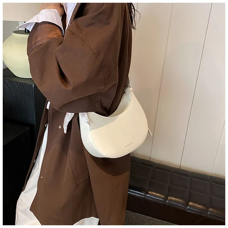 Simple All-match Retro Fashion Shoulder Trendy Small Saddle Bag