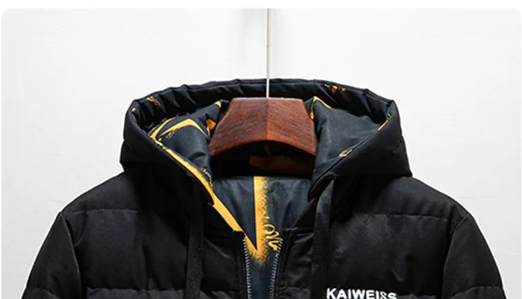 Fashionable Double Sided Wear Hooded Jacket Men