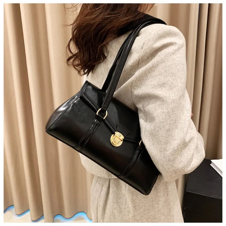 Retro High-grade Underarm Document Tote Bag Women