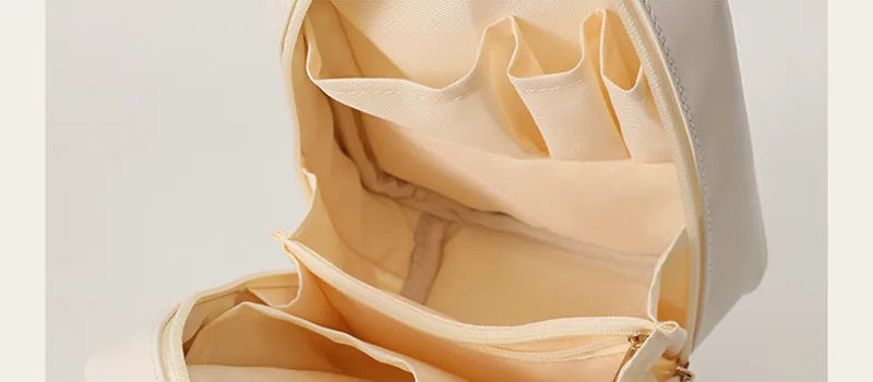 Handle-top Cosmetic Bag Ins Fashion Shell-shaped Handbag Toiletry Bags Travel High Capacity Portable Storage Make Up Bag