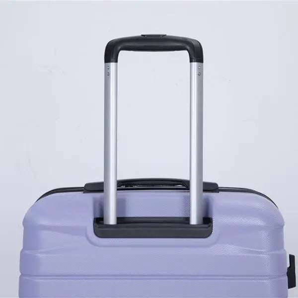 3 Piece Suitcase Set PC Lightweight And Durable Expandable Carrying Case With Two Hooks, Double Swivel Wheels, TSA Lock, 21-25-29 Light Purple- FREE USA SHIPPING