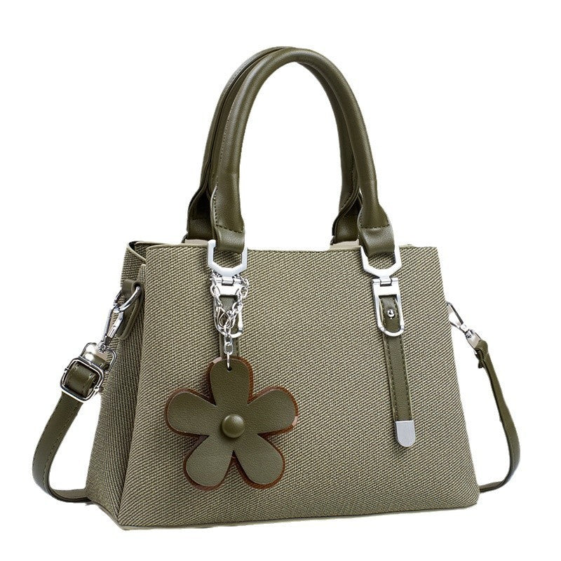 Western Style Large Capacity Exquisite Accessories Shoulder Messenger Bag