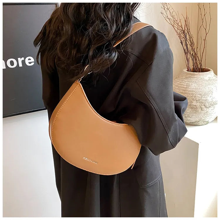 Simple All-match Retro Fashion Shoulder Trendy Small Saddle Bag