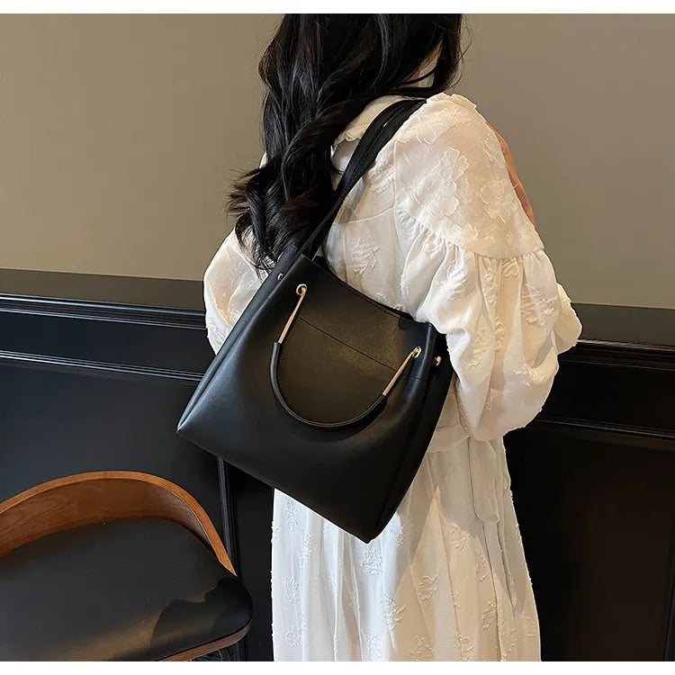 Bucket Bag Simple All-match Portable Shoulder Crossbody Bags