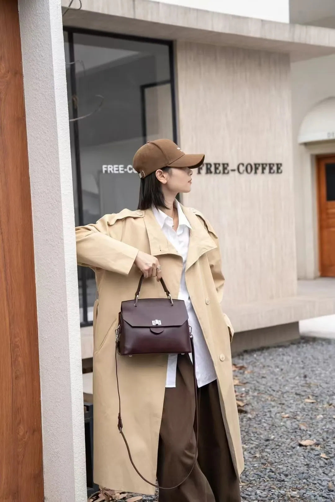 Genuine Leather High-grade Sentong Handheld Versatile Light Luxury Messenger Bag