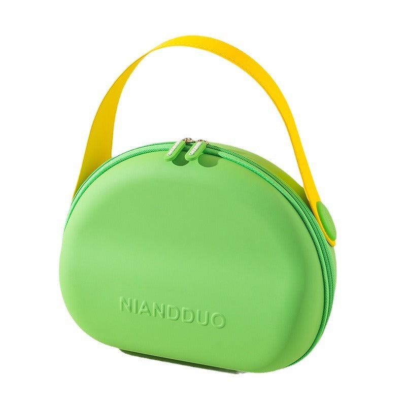Dopamine-color Shell-shape Multi-purpose Cosmetic Handbags For Women