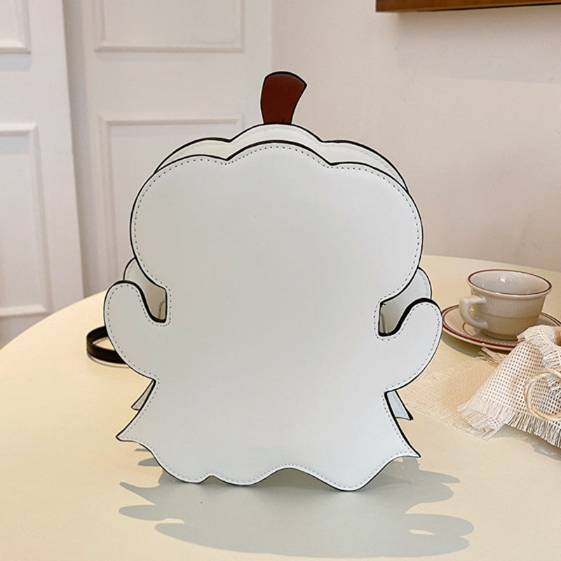 Halloween Shoulder Bags Creative 3D Cartoon Pumpkin Ghost Design Cute Bags Women Cell Phone Purses Novelty Candy Crossbody Bags