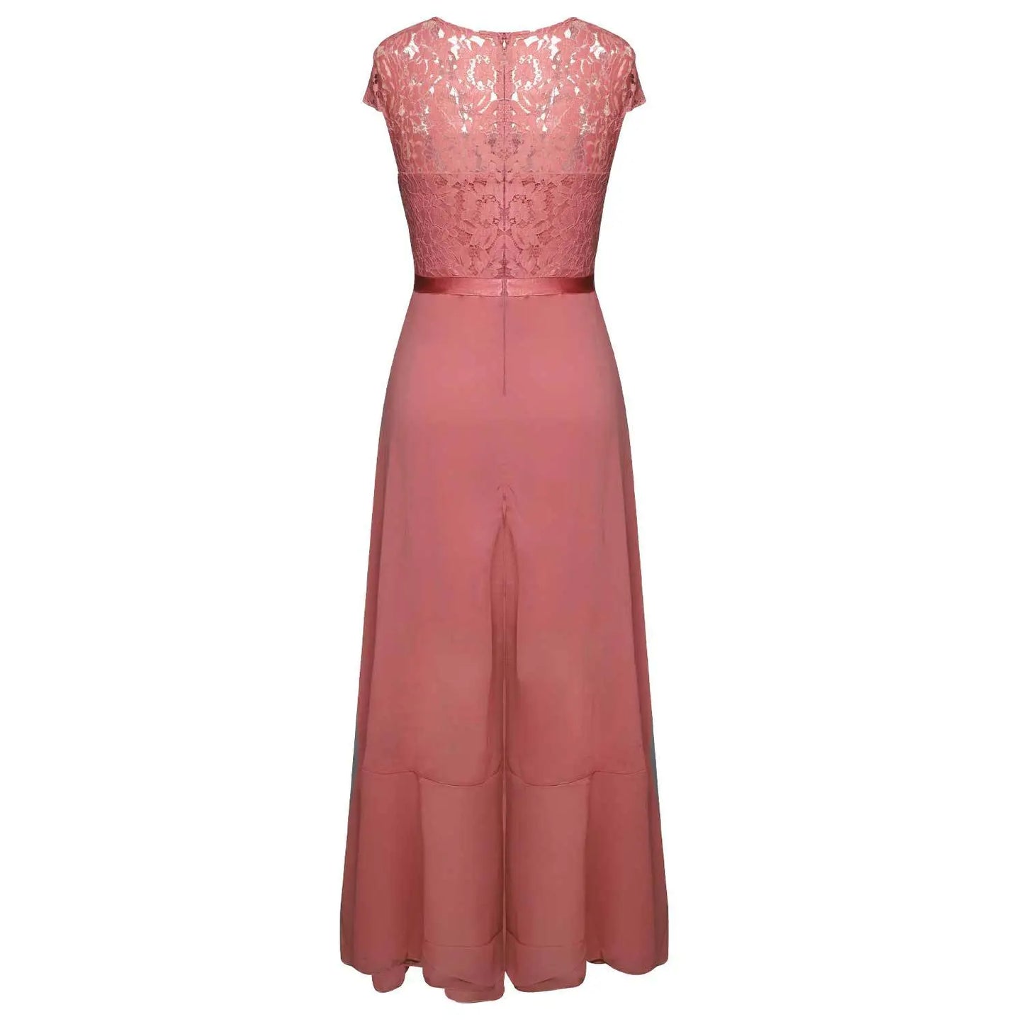 New Elegant Lace Party Dress, Ladies' Long Formal Evening Dress, Floral Embroidery Bridesmaid Dress