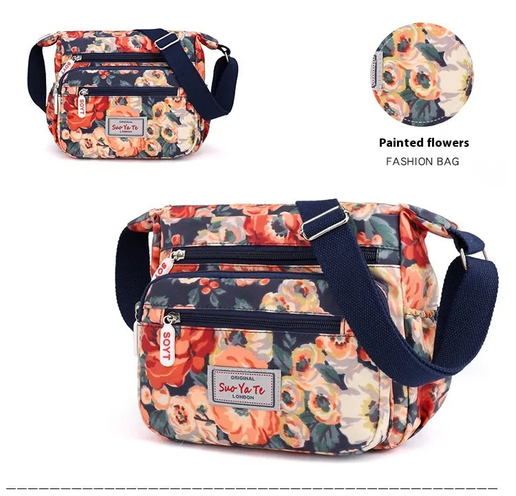 Printed Shoulder Bag Lightweight Outdoor Simplicity Travel