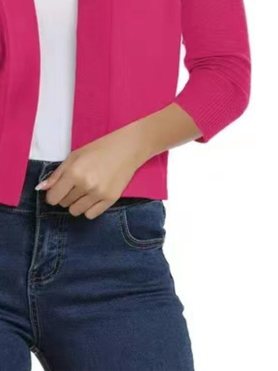 Open Front Knit Sweater