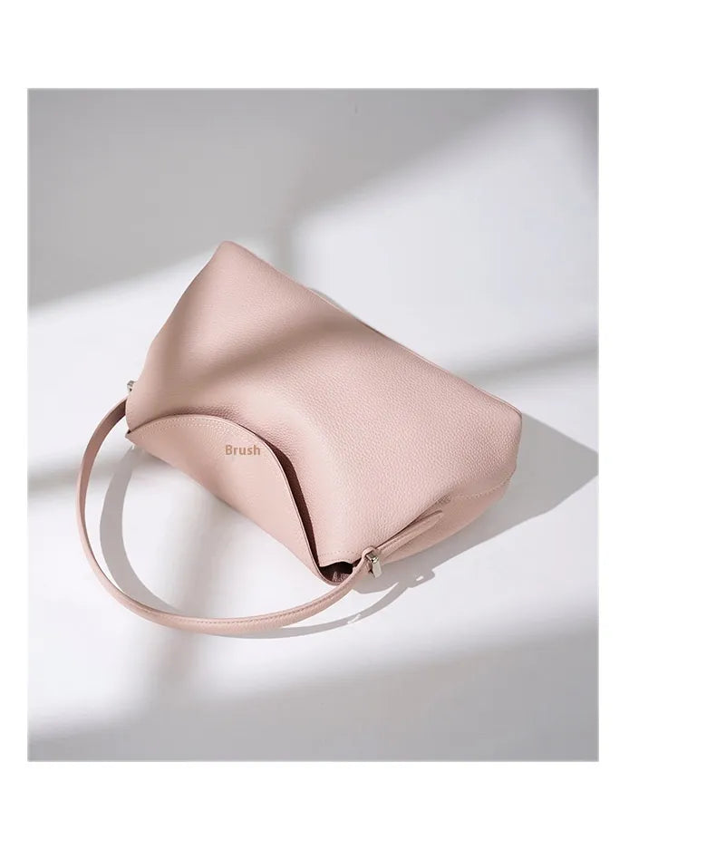 Shoulder Messenger Bag Fashionable All-match Bag Cowhide Leather