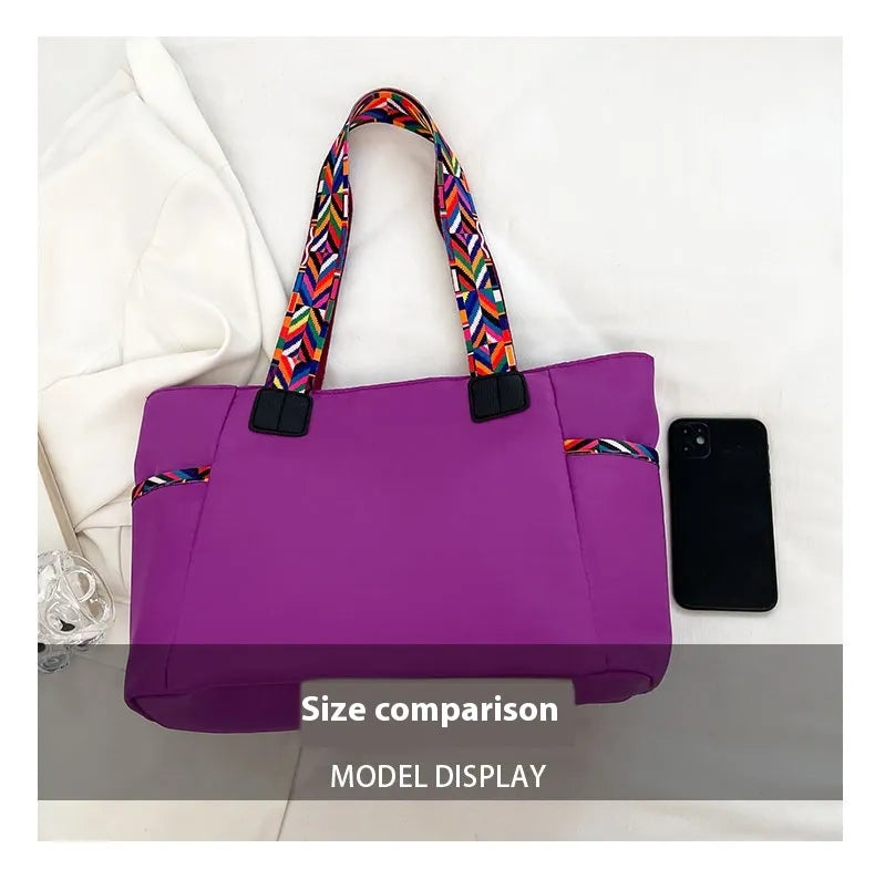 Women's Oxford Cloth Bag Portable And Fashion Shoulder Bag