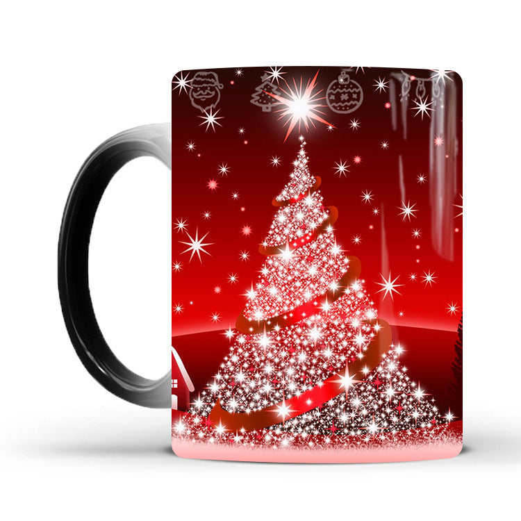 Christmas Color-changing Mark Ceramic Thermal Magic Coffee Tea Cup