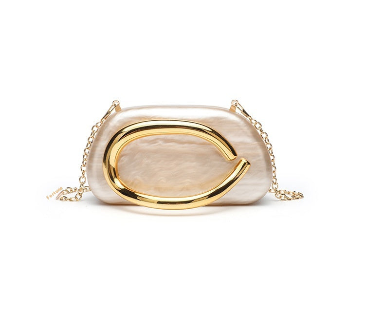 Acrylic Dinner Clutch Shoulder Crossbody Bag