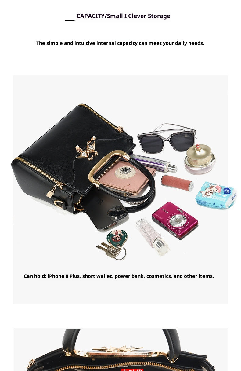 Retro Portable Crossbody Large Capacity Commuter Bag