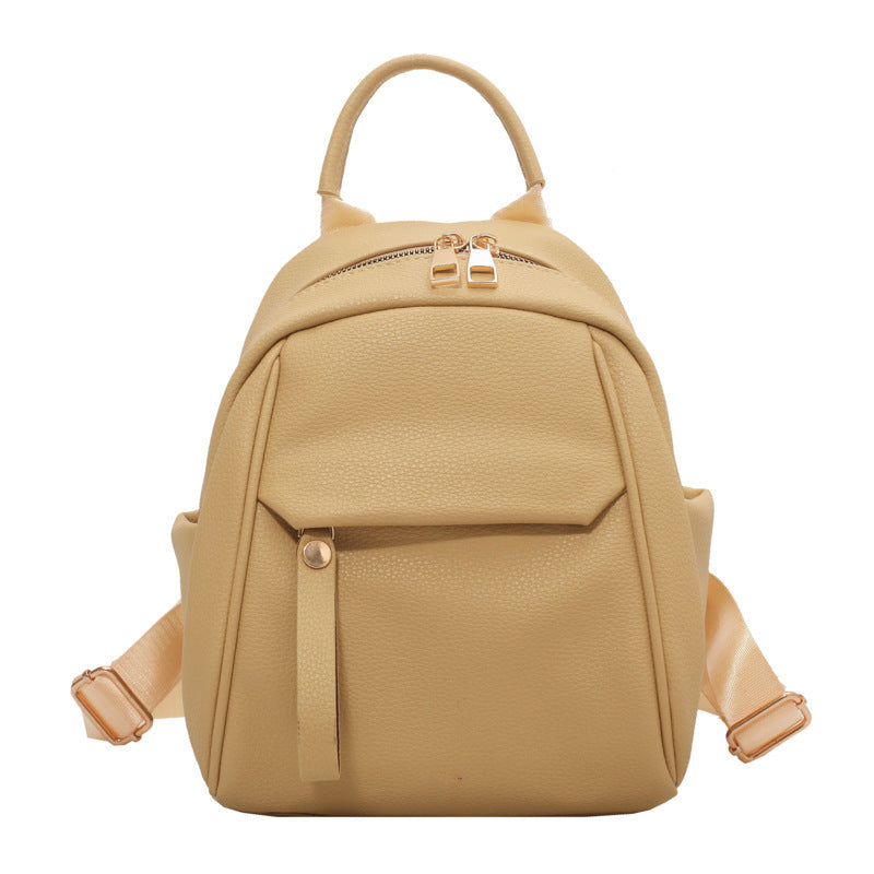 Fashion PU Backpack Soft Small Bags Women Cute Schoolbag Students