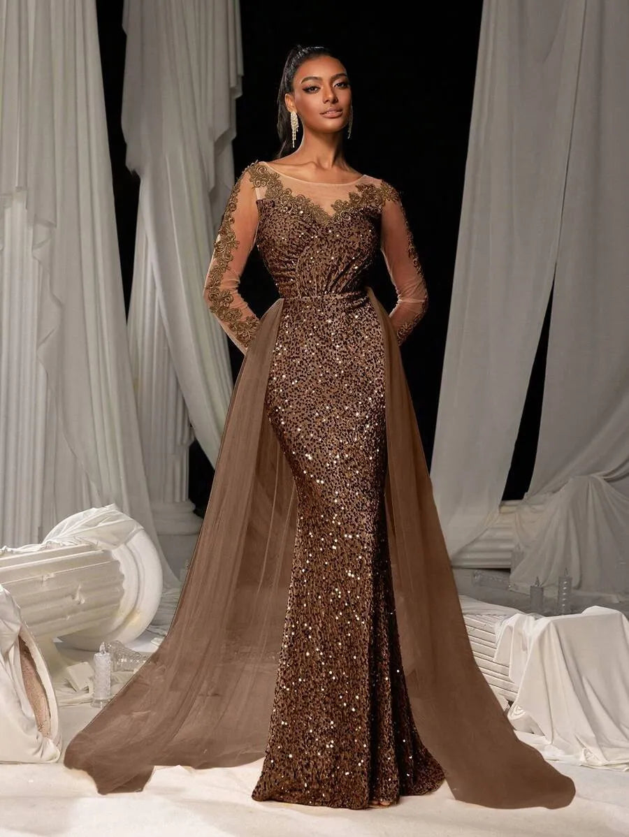 Women's Dance Lace Party Evening Dress