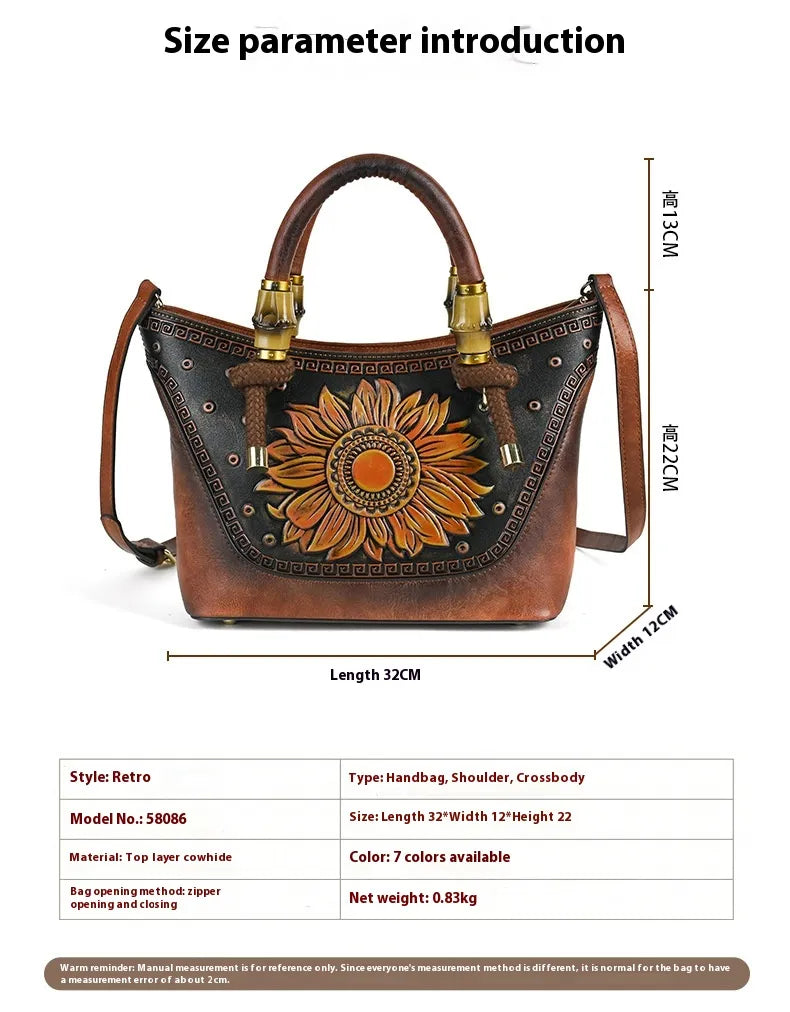 High-grade Elegant Middle-aged One-shoulder Versatile Crossbody Bag