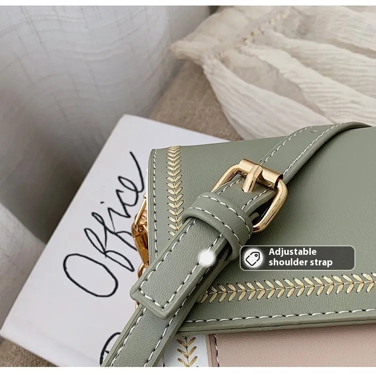 Niche Ins Internet Celebrity Women's Wide Strap Crossbody Bag