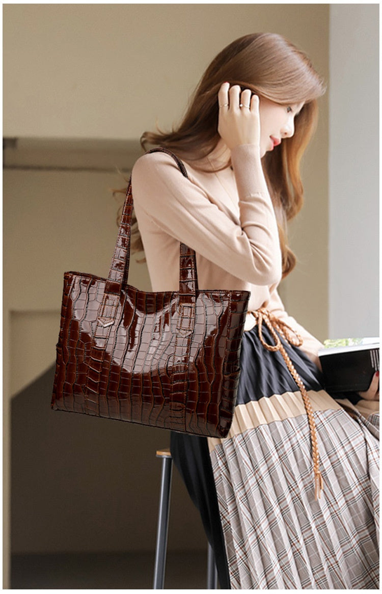 Korean Style Stylish Simple And Versatile European And American Commuters' Tote Bag