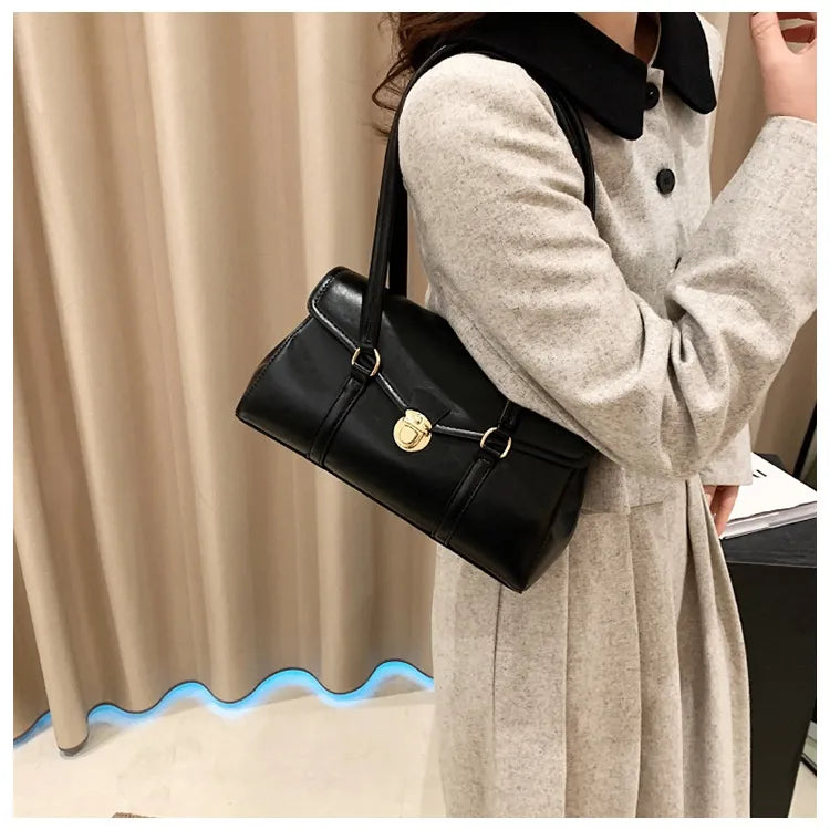 Retro High-grade Underarm Document Tote Bag Women