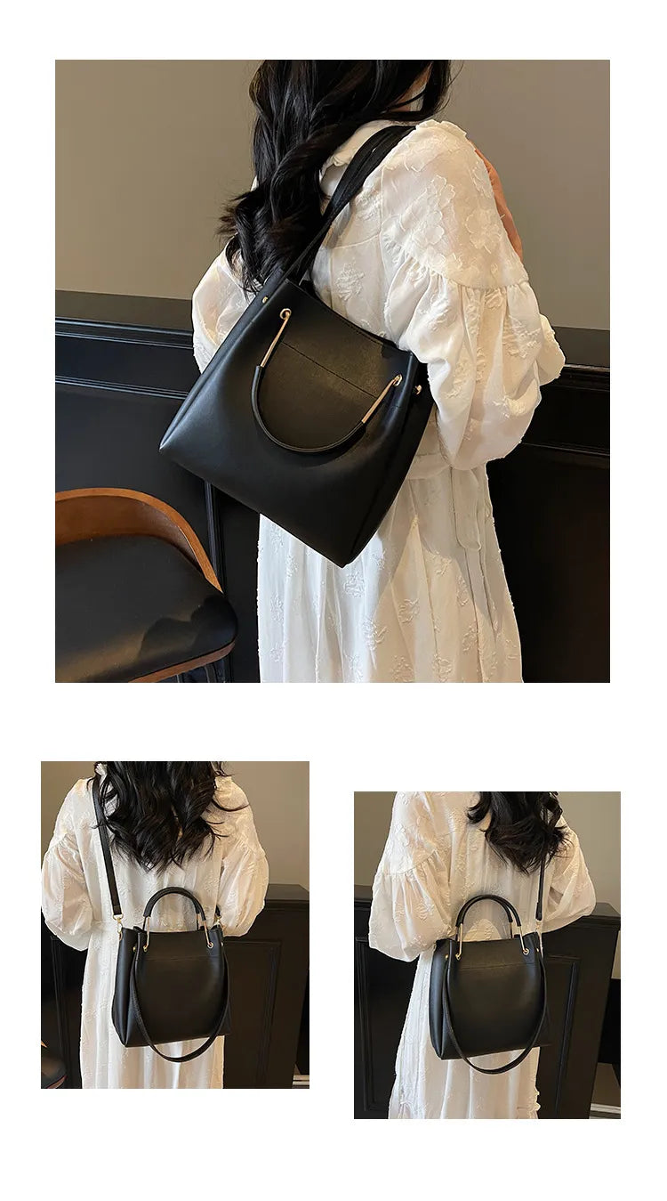 Bucket Bag Simple All-match Portable Shoulder Crossbody Bags