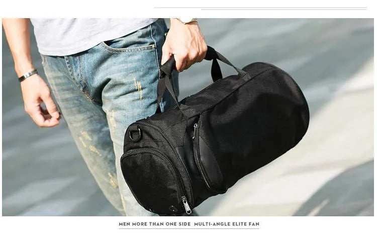 Men's Portable Color Blocked Travel Crossbody Bag