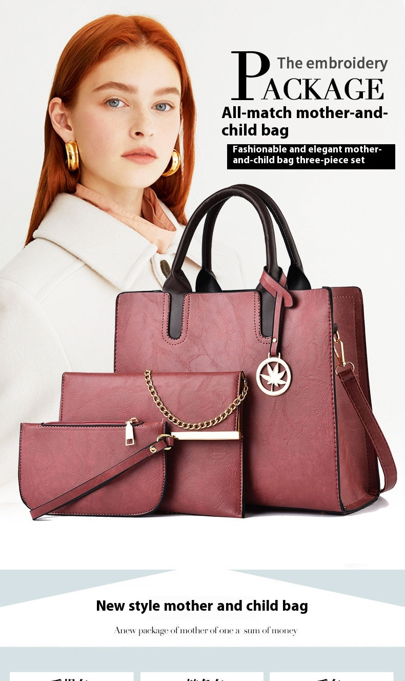 Women's Large Capacity Three-piece Messenger Bag