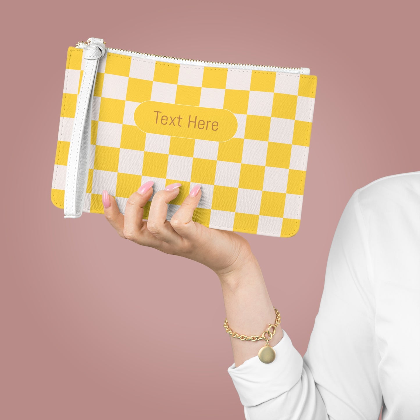 Clutch Bag - Personalize With Checkered Designs